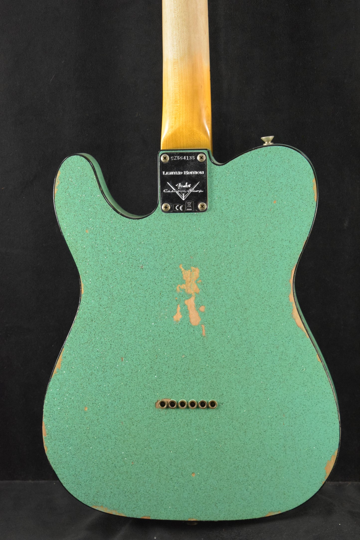 Fender Custom Shop '60s Custom Telecaster Thinline Relic Aged Seafoam Green Sparkle