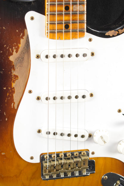Fender Limited Edition 70th Anniversary 1954 Stratocaster Super Heavy Relic Wide-Fade 2-Color Sunburst