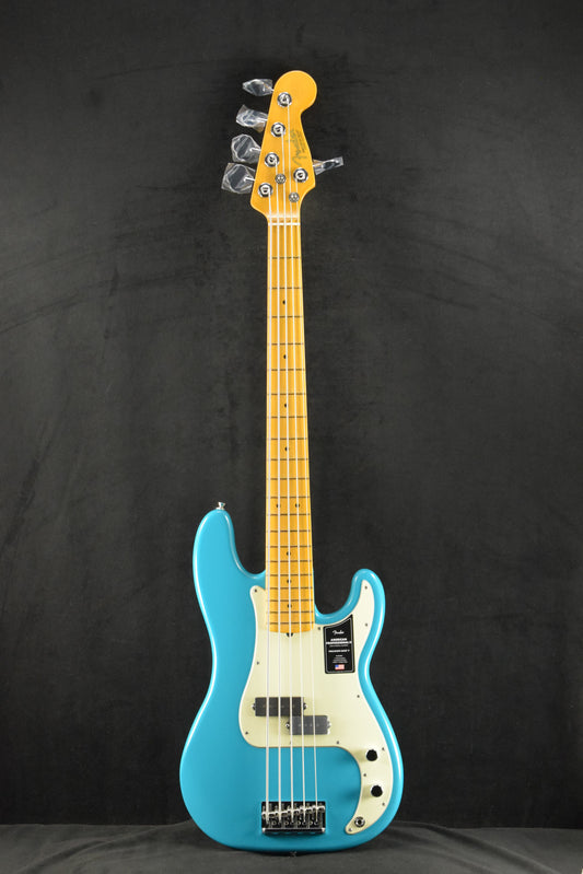 Fender American Professional II Precision Bass V Maple Fingerboard Miami Blue