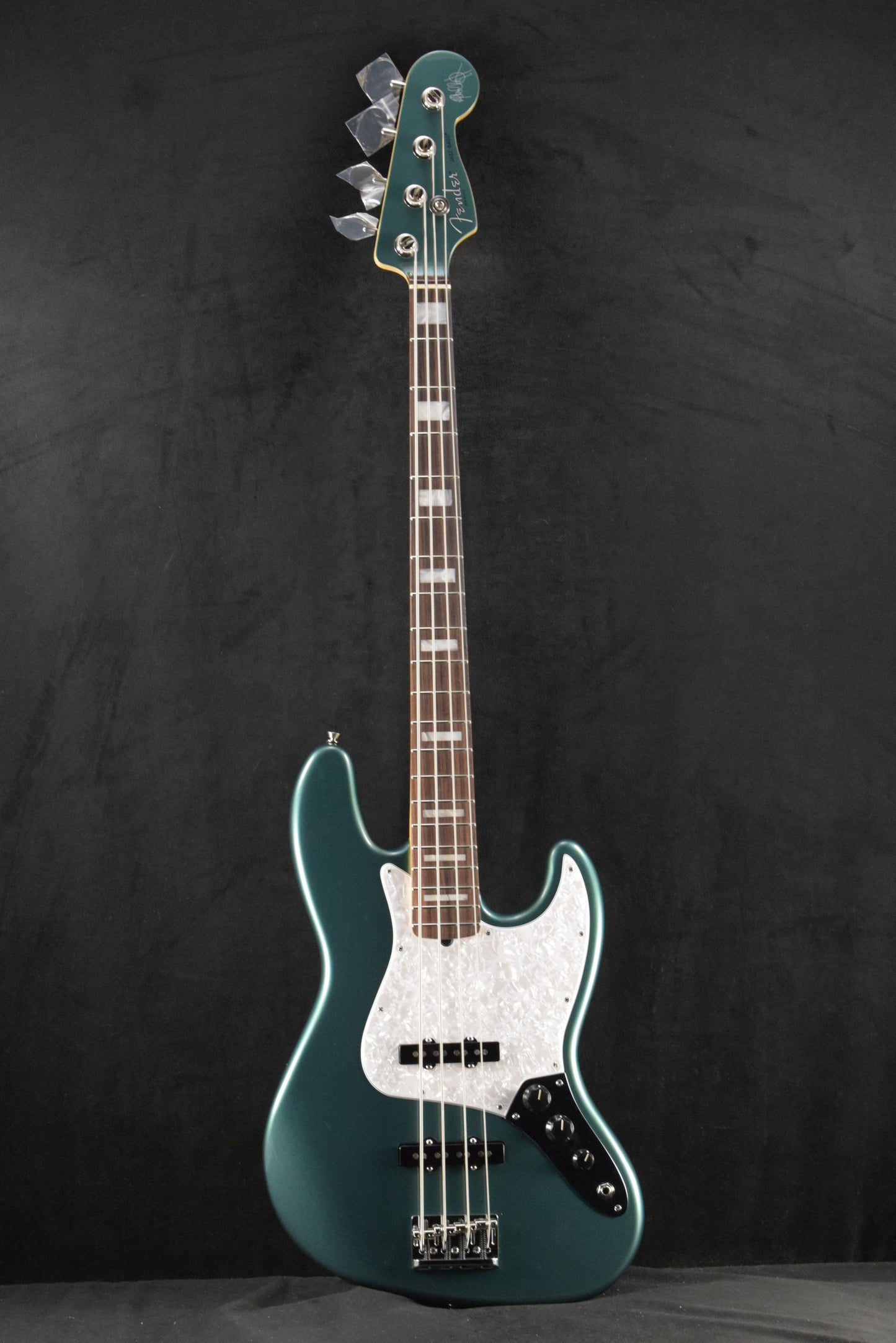 Fender Adam Clayton Jazz Bass Sherwood Green Metallic Rosewood Fingerboard