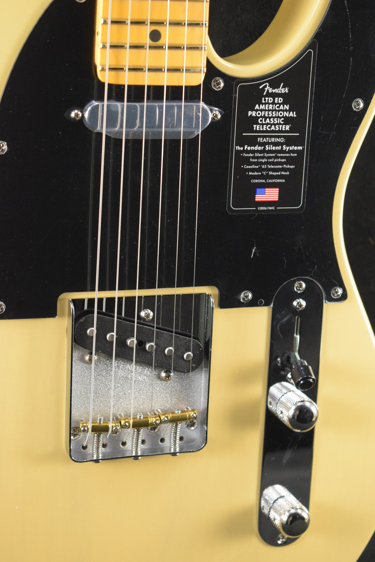 Fender Limited Edition American Professional Classic Telecaster featuring the Fender Silent System Vintage Blonde