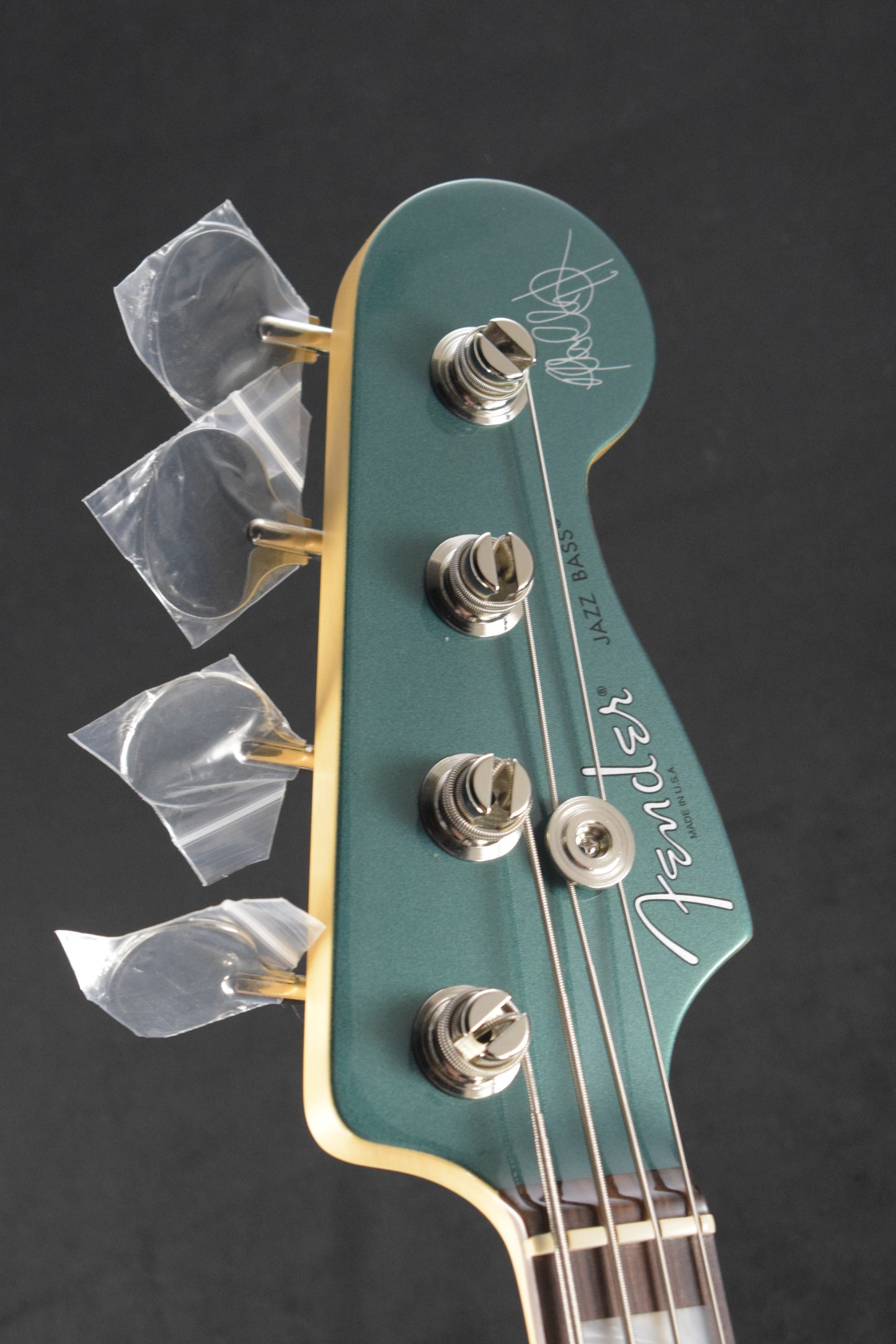 Fender Adam Clayton Jazz Bass Sherwood Green Metallic Rosewood Fingerboard