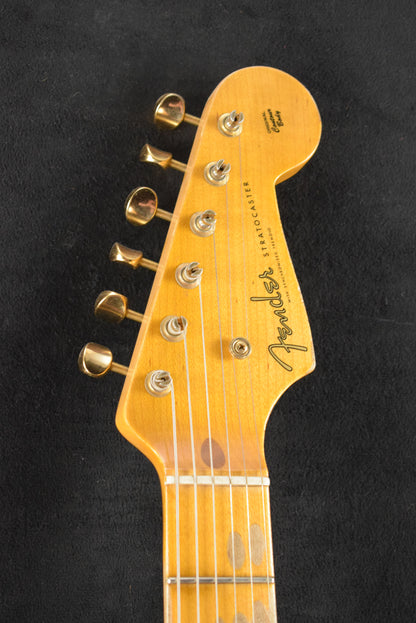 Fender Custom Shop '55 Stratocaster Relic Wide Fade 2-Color Sunburst Gold Hardware