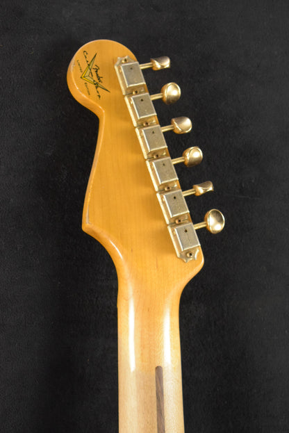 Fender Custom Shop '55 Stratocaster Relic Wide Fade 2-Color Sunburst Gold Hardware