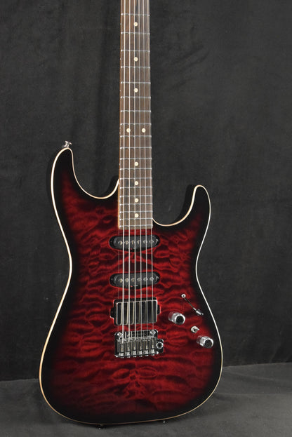 Tom Anderson Drop Top Cajun Red to Black Edge Burst with Binding