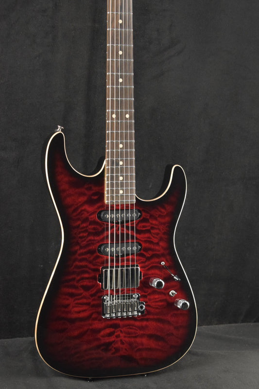 Tom Anderson Drop Top Cajun Red to Black Edge Burst with Binding