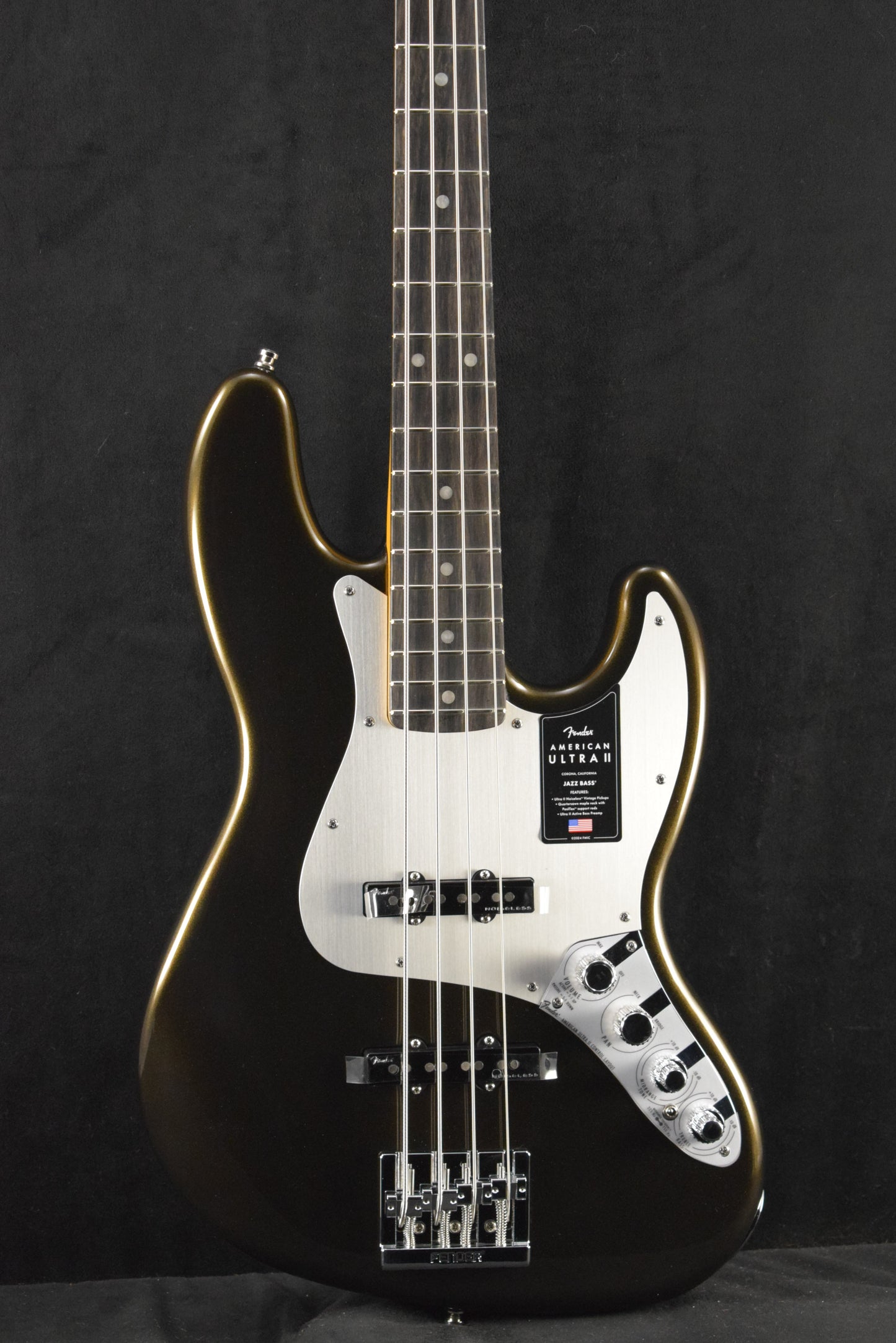 Fender American Ultra II Jazz Bass Texas Tea Ebony Fingerboard