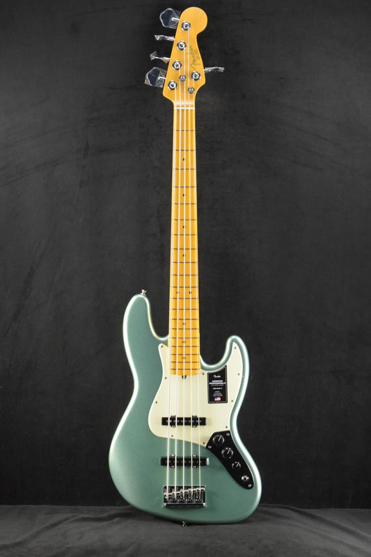 Fender American Professional II Jazz Bass V Maple Fingerboard Mystic Surf Green