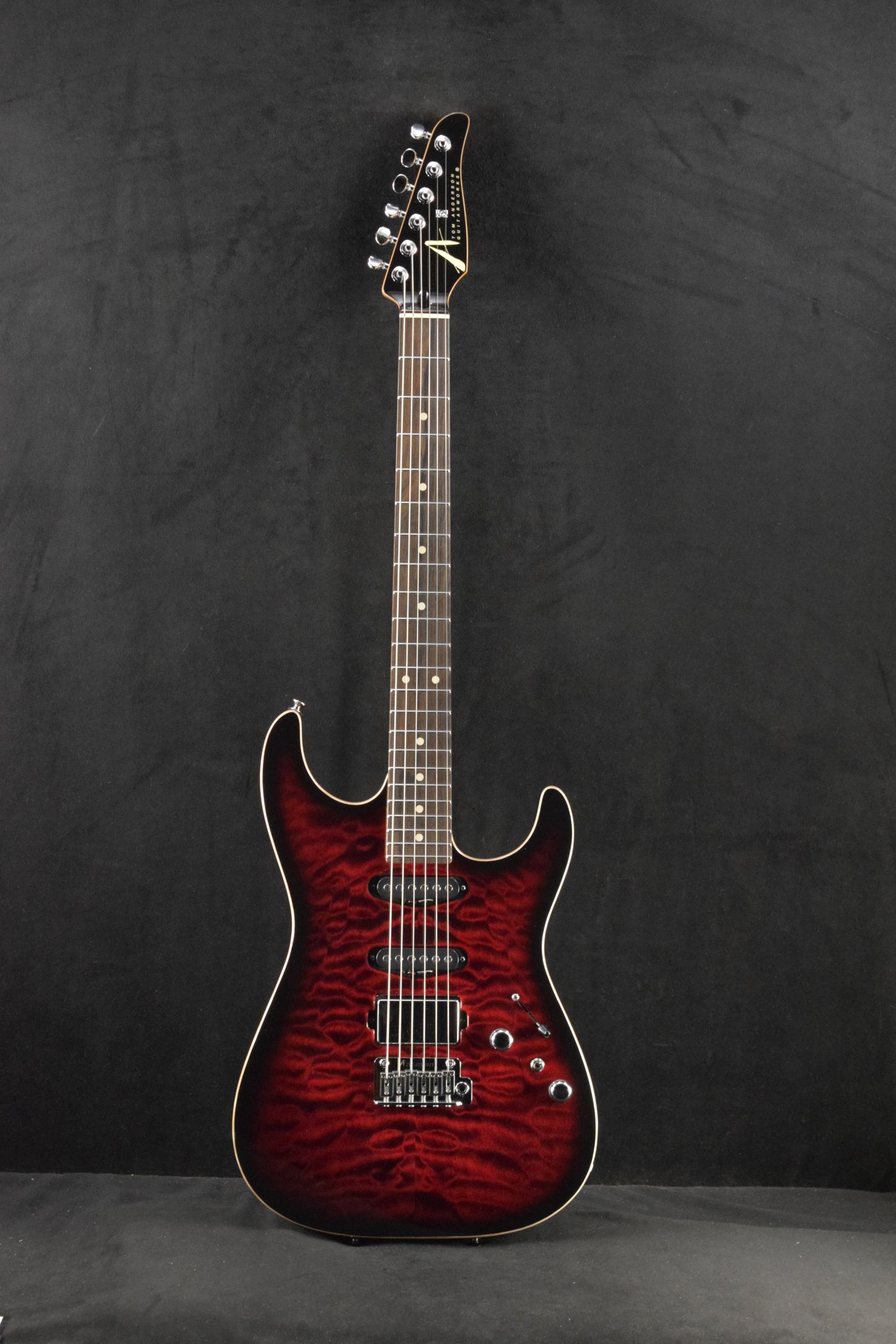 Tom Anderson Drop Top Cajun Red to Black Edge Burst with Binding