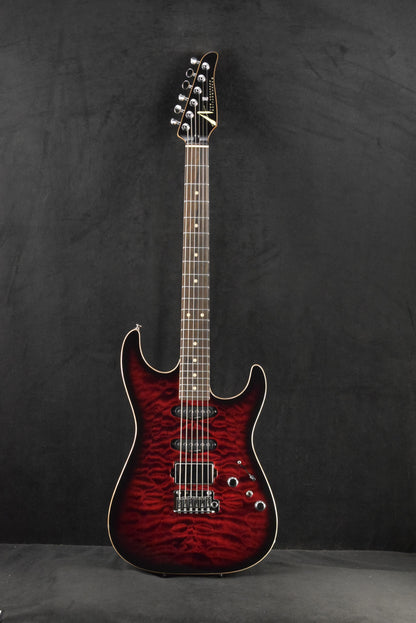 Tom Anderson Drop Top Cajun Red to Black Edge Burst with Binding