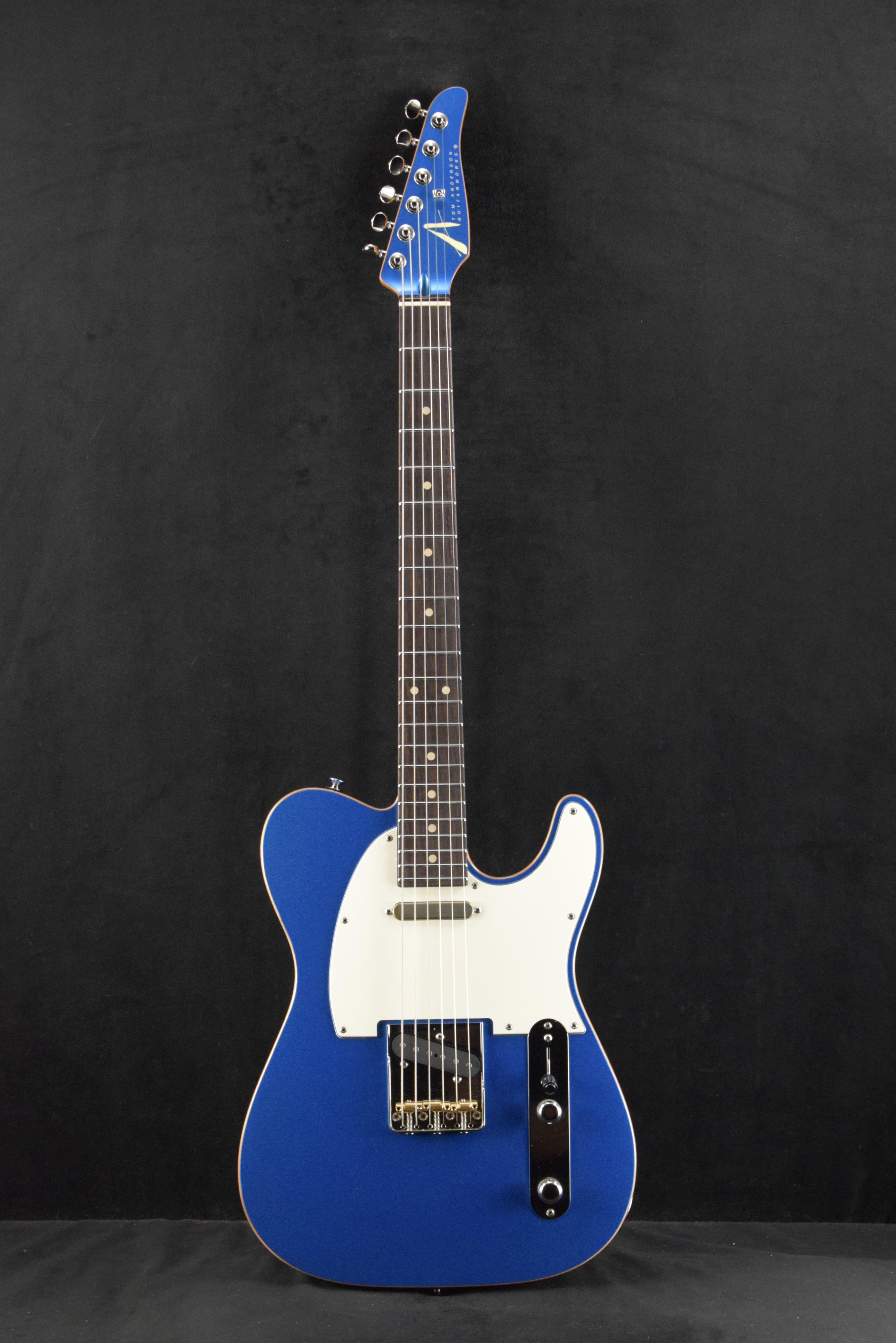 Tom Anderson T Icon Lake Placid Blue with Binding – Fuller's Guitar