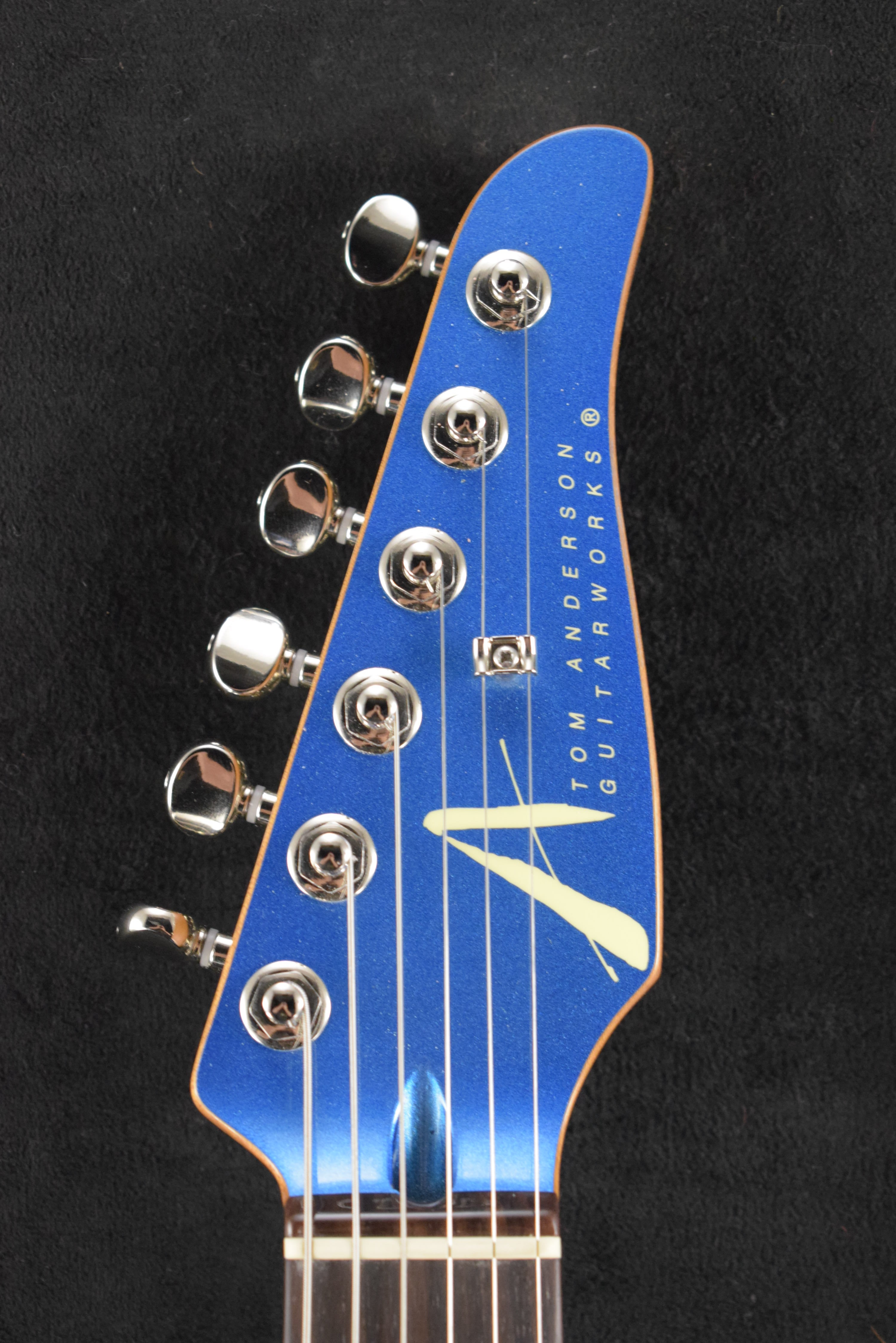 Tom Anderson T Icon Lake Placid Blue with Binding – Fuller's Guitar