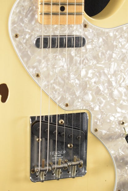 Fender Custom Shop '68 Tele Thinline Journeyman Relic - Aged Vintage Blonde