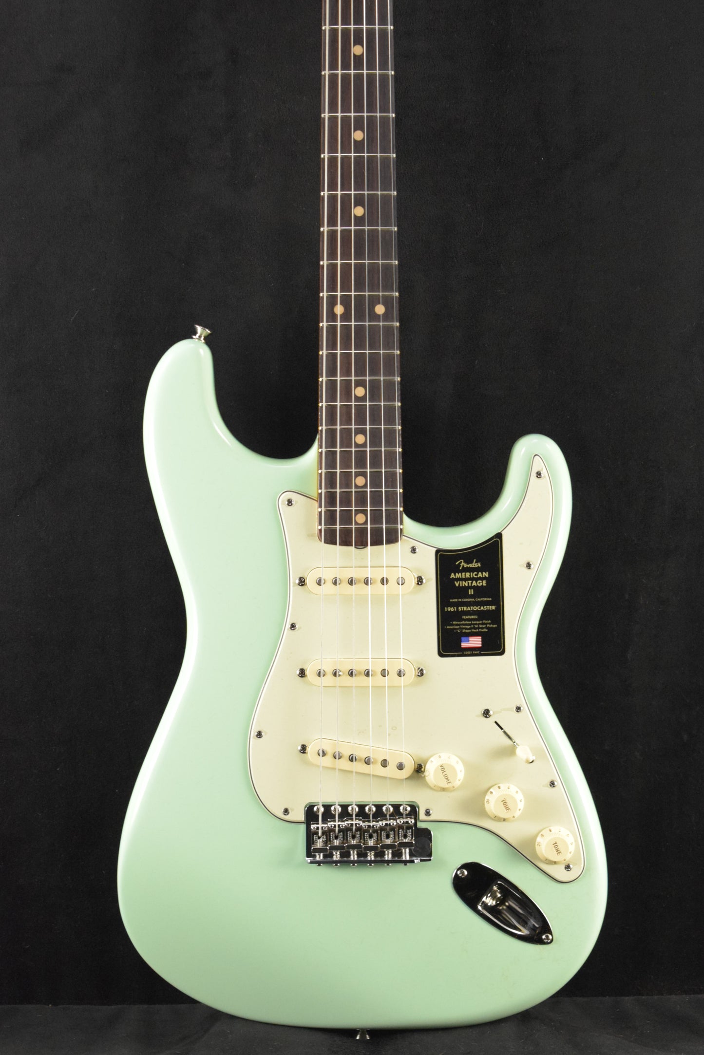 Fender American Vintage II 1961 Stratocaster Surf Green Rosewood Fingerboard