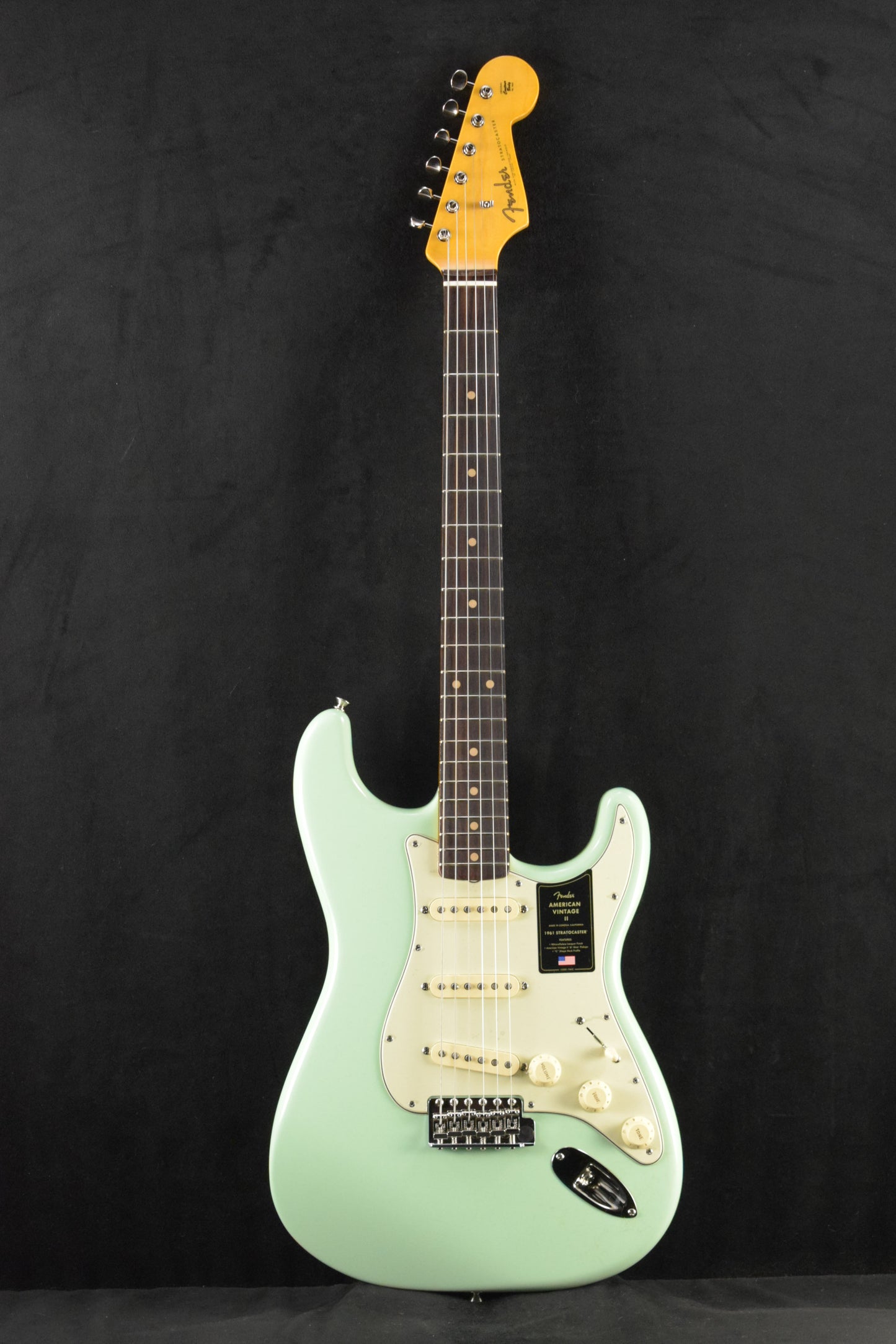 Fender American Vintage II 1961 Stratocaster Surf Green Rosewood Fingerboard