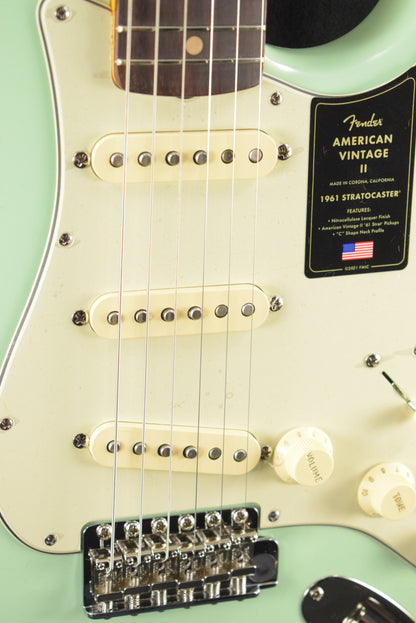 Fender American Vintage II 1961 Stratocaster Surf Green Rosewood Fingerboard