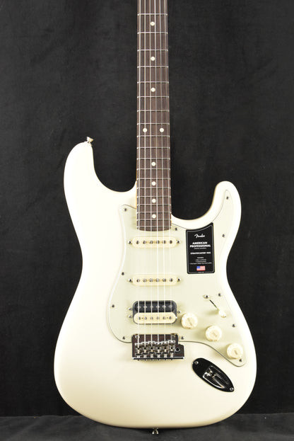 Fender American Professional Stratocaster HSS Olympic White Rosewood Fingerboard