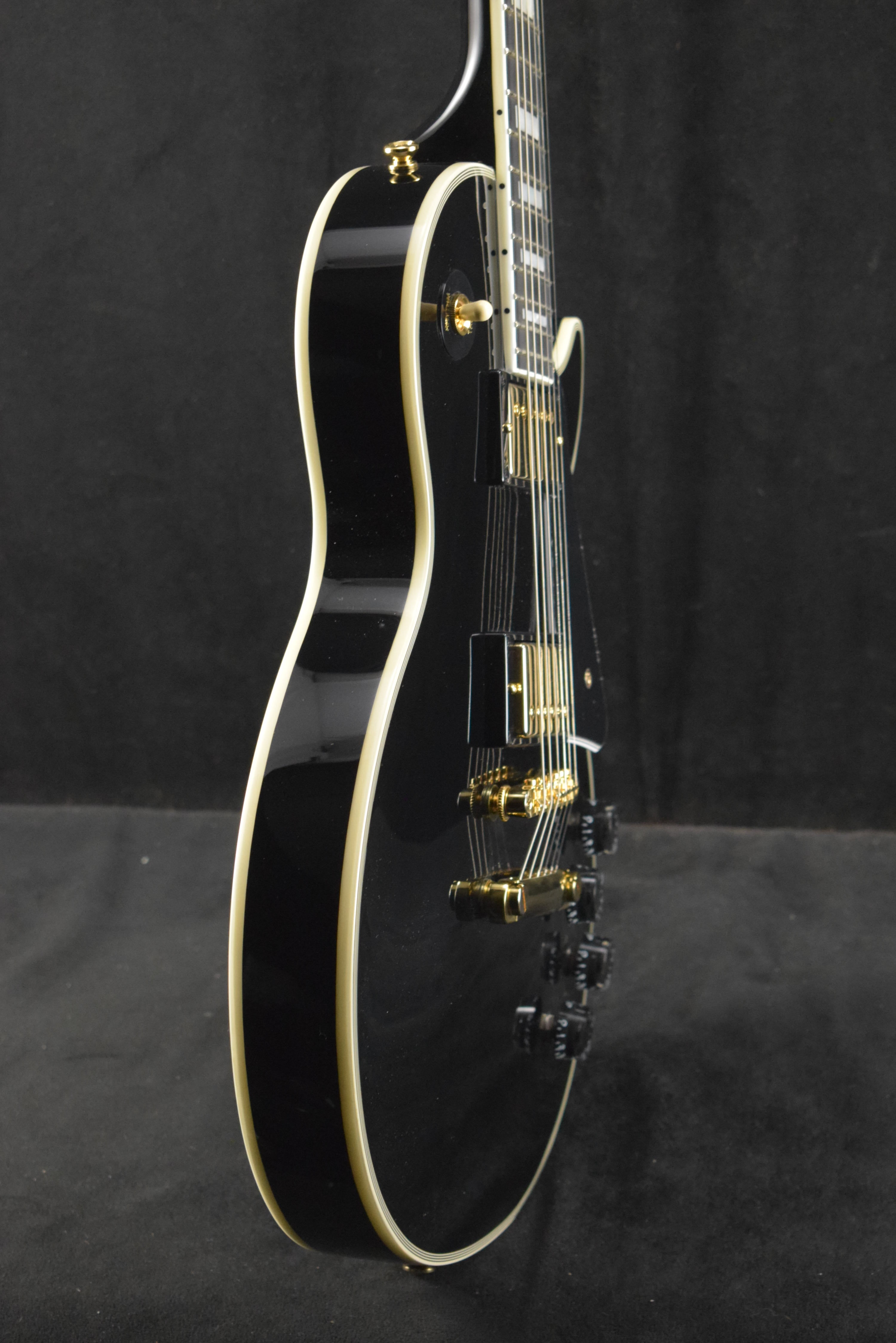 Epiphone IGC Les Paul Custom Ebony w/ Hardshell Case – Fuller's Guitar