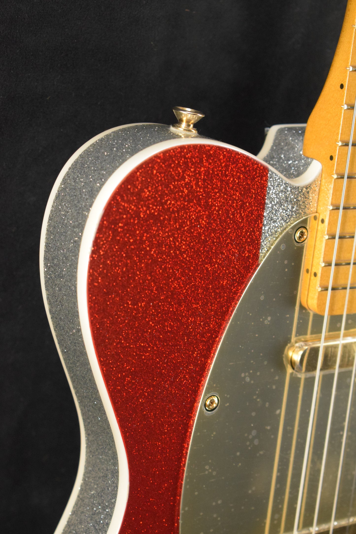 Fender Buck Owens Telecaster Red, Silver and Blue Sparkle Maple Fingerboard