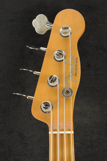 Fender Mike Dirnt Road Worn Precision Bass Maple Fingerboard White Blonde