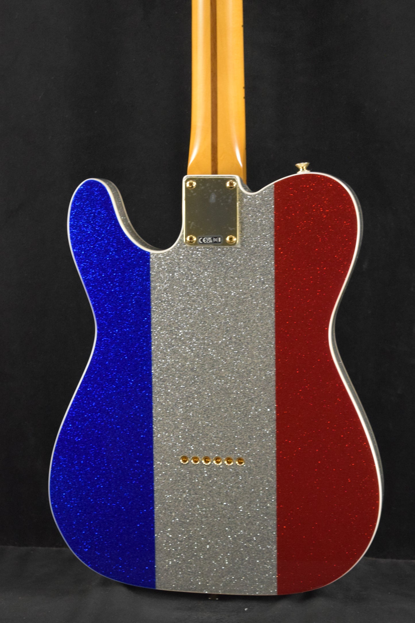 Fender Buck Owens Telecaster Red, Silver and Blue Sparkle Maple Fingerboard