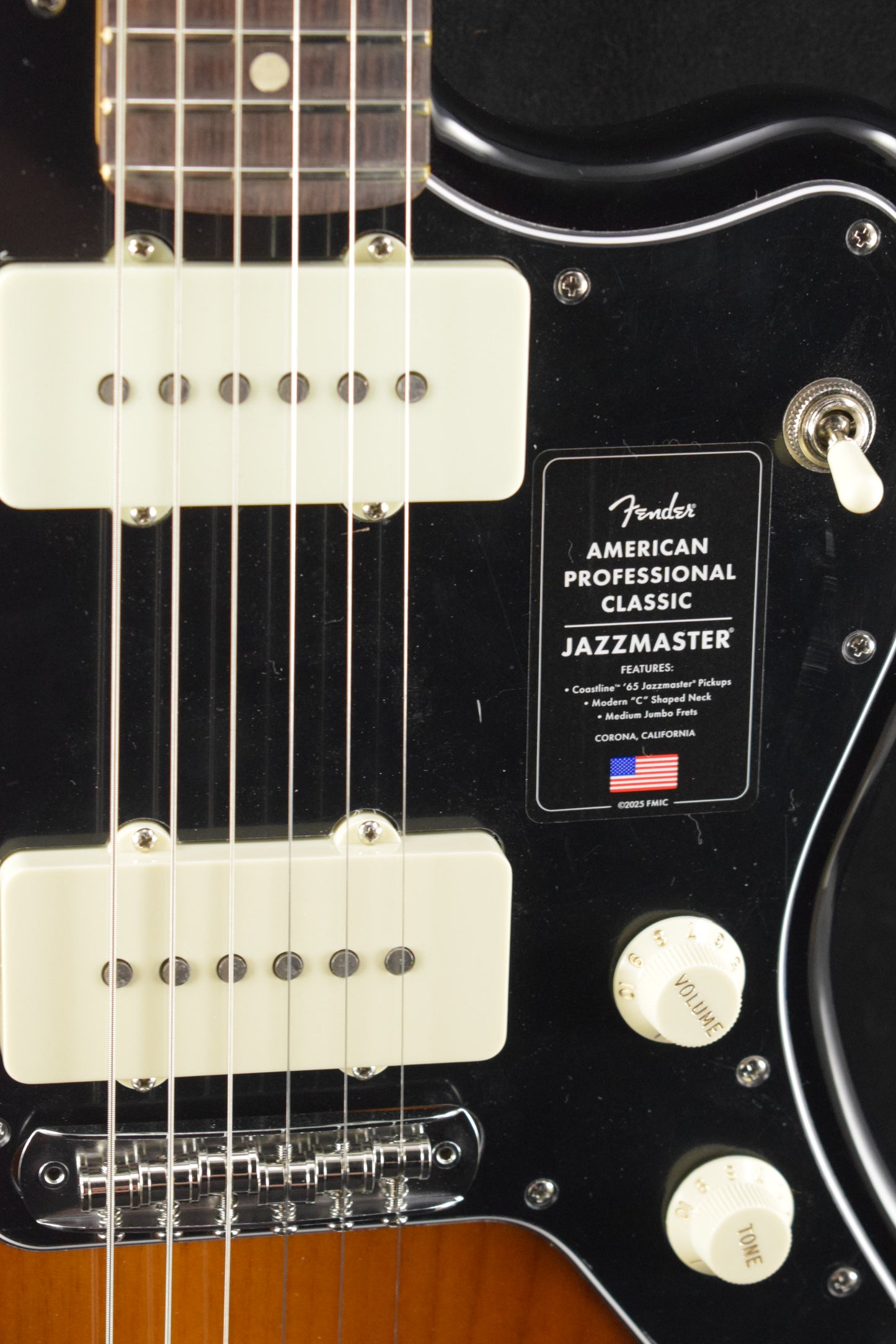 Fender American Professional Classic Jazzmaster 3-Color Sunburst Rosewood Fingerboard