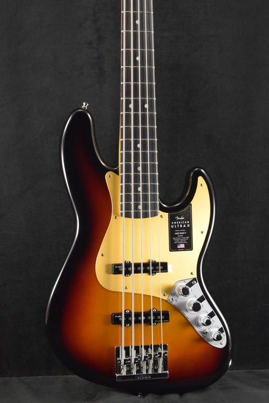 Fender American Ultra II Jazz Bass V 5-String Ebony Fingerboard Ultraburst