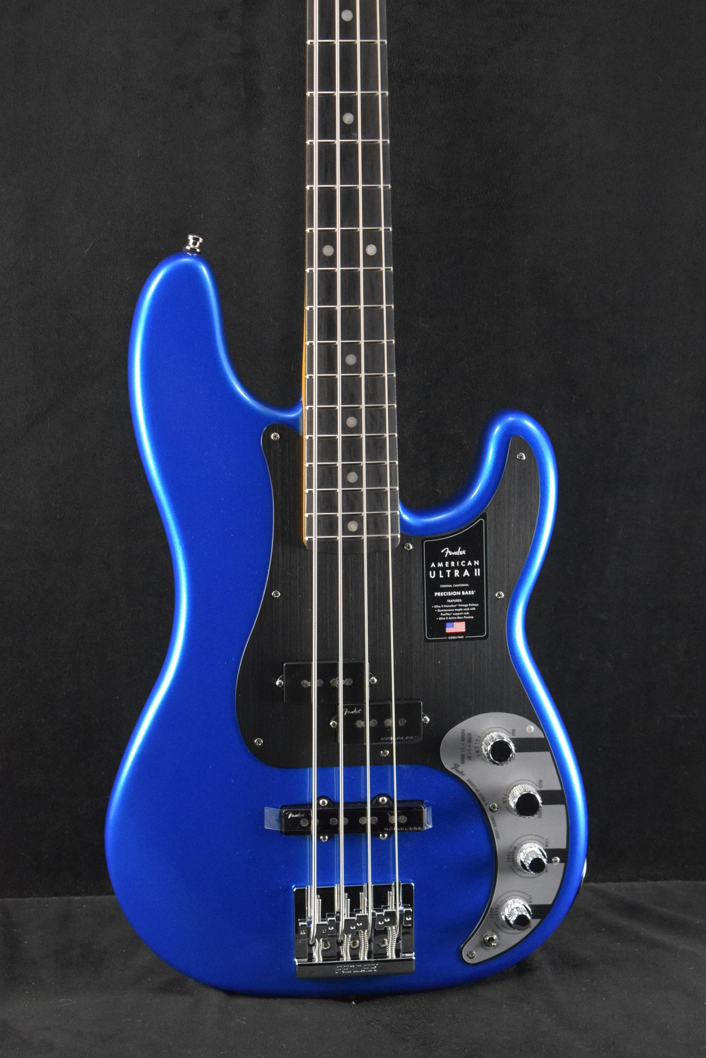 Fender American Ultra II Precision Bass Ebony Fingerboard Noble Blue