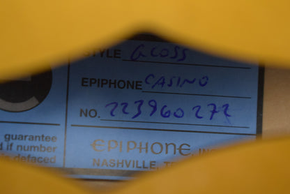 Epiphone USA Casino Vintage Sunburst