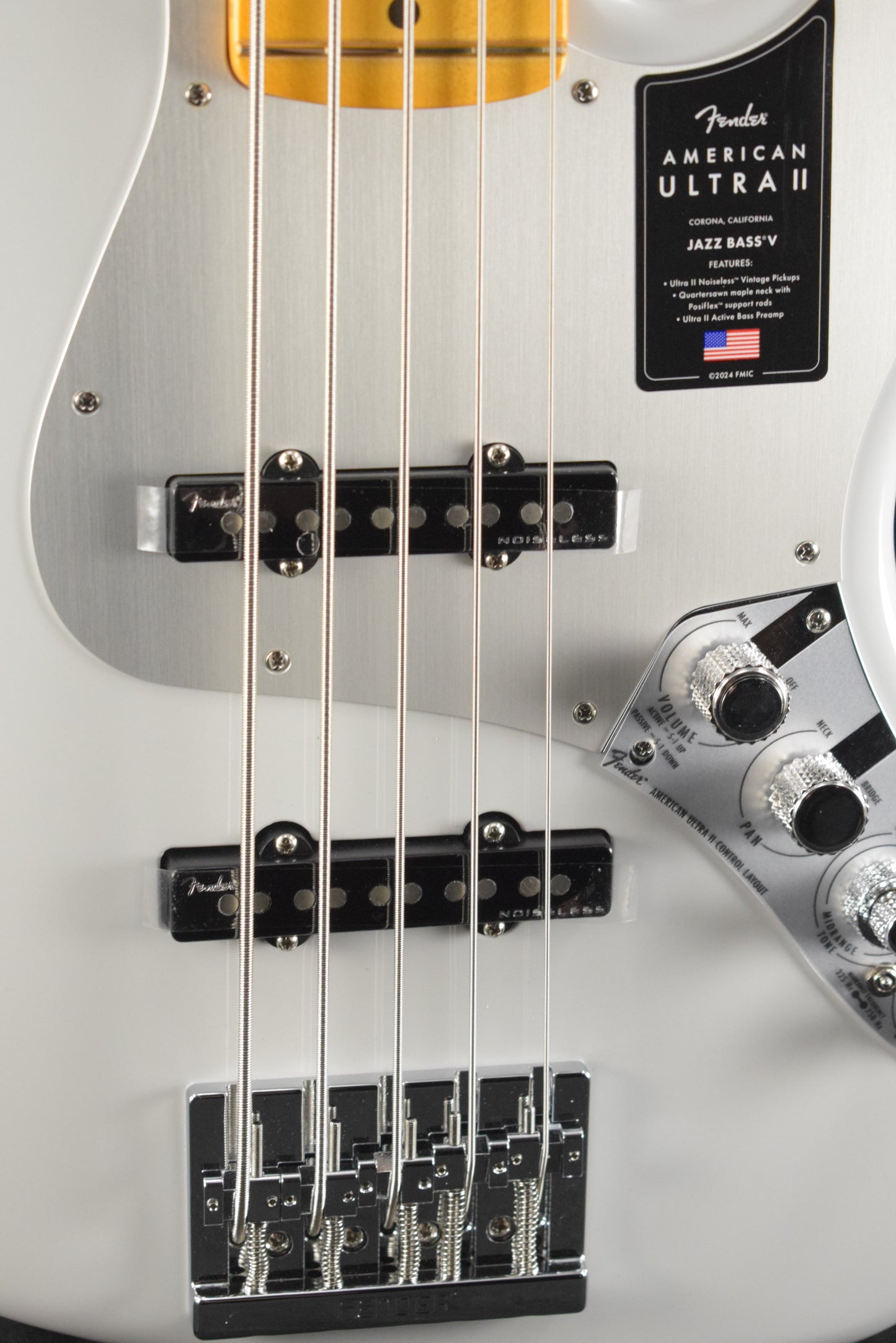 Fender American Ultra II Jazz Bass V Avalanche Maple Fingerboard