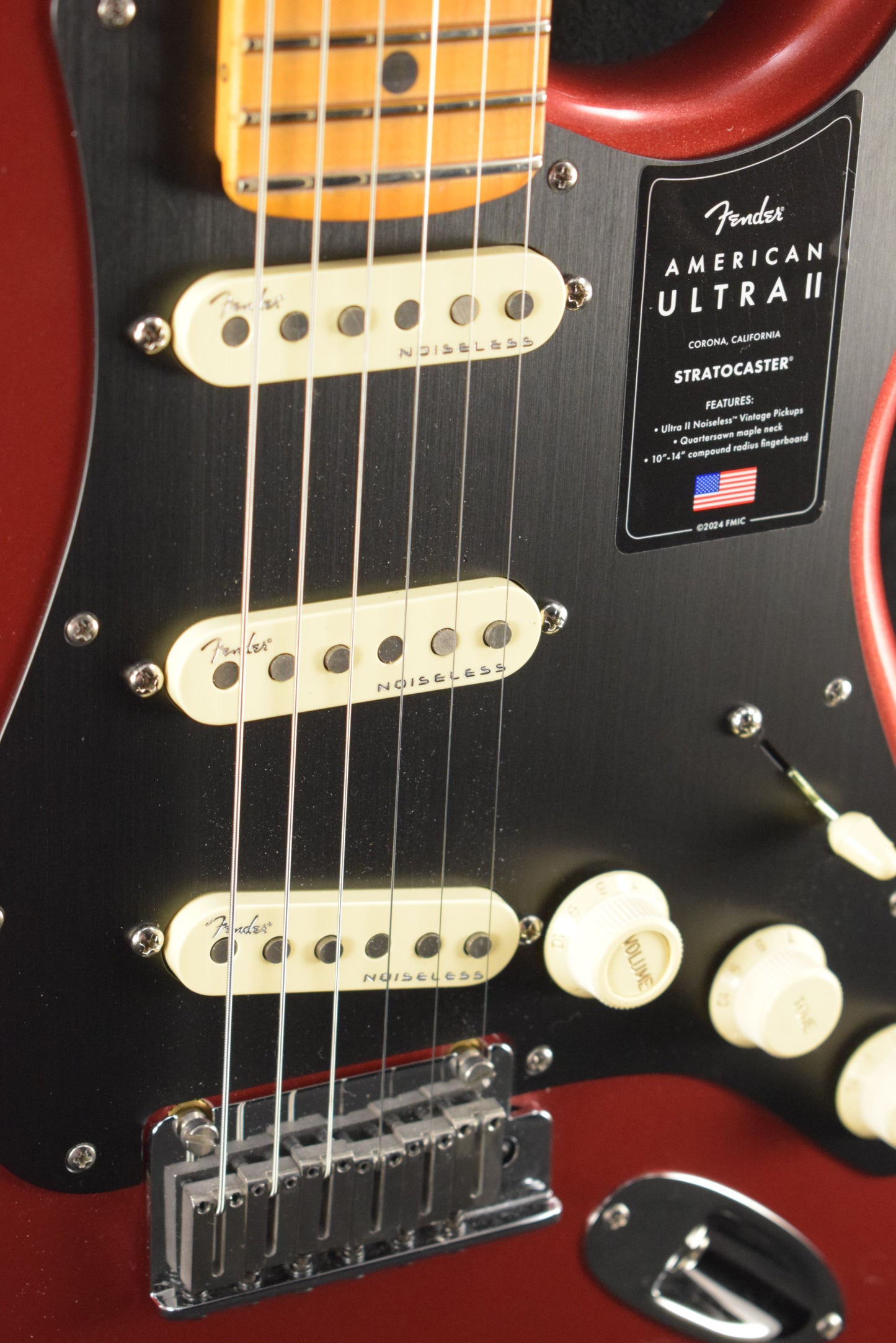 Fender American Ultra II Stratocaster Sinister Red Maple Fingerboard