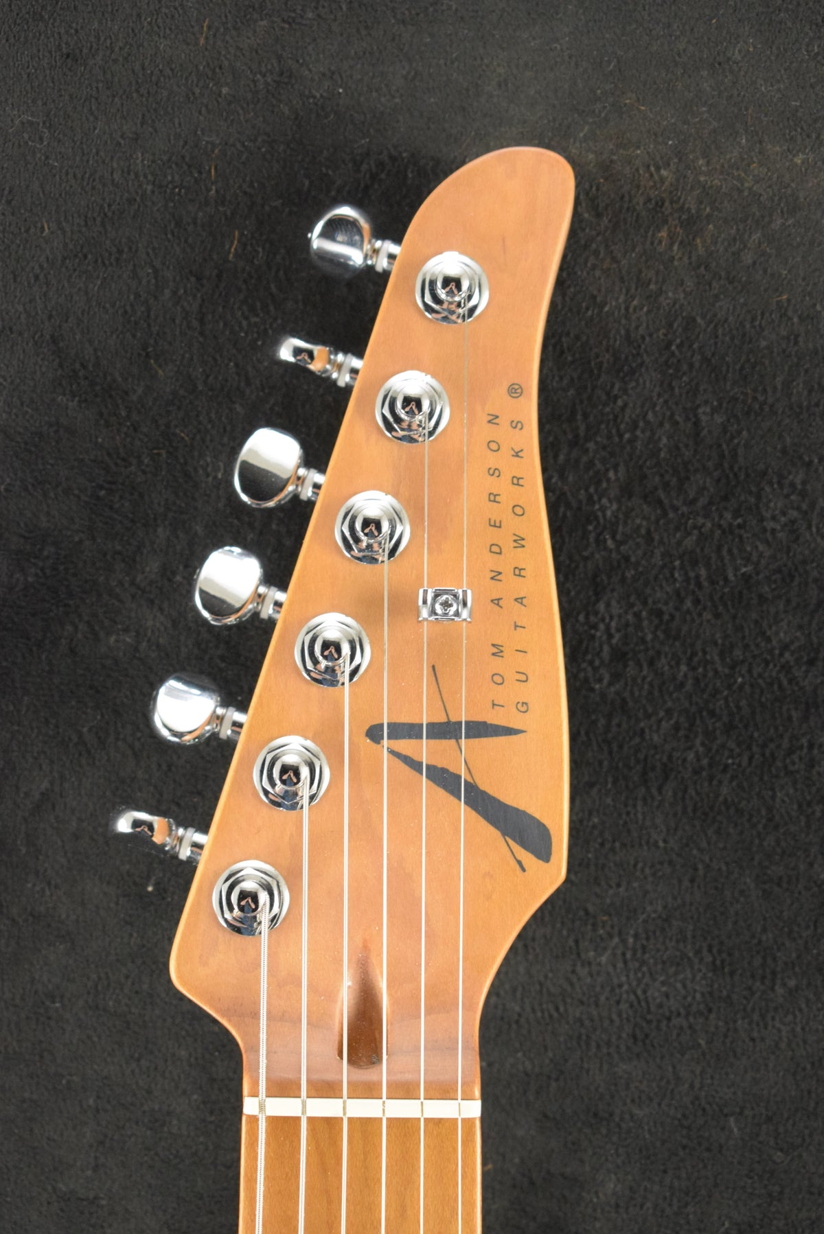 Tom Anderson Drop Top Natural Bora to Arctic Blue Burst with Binding