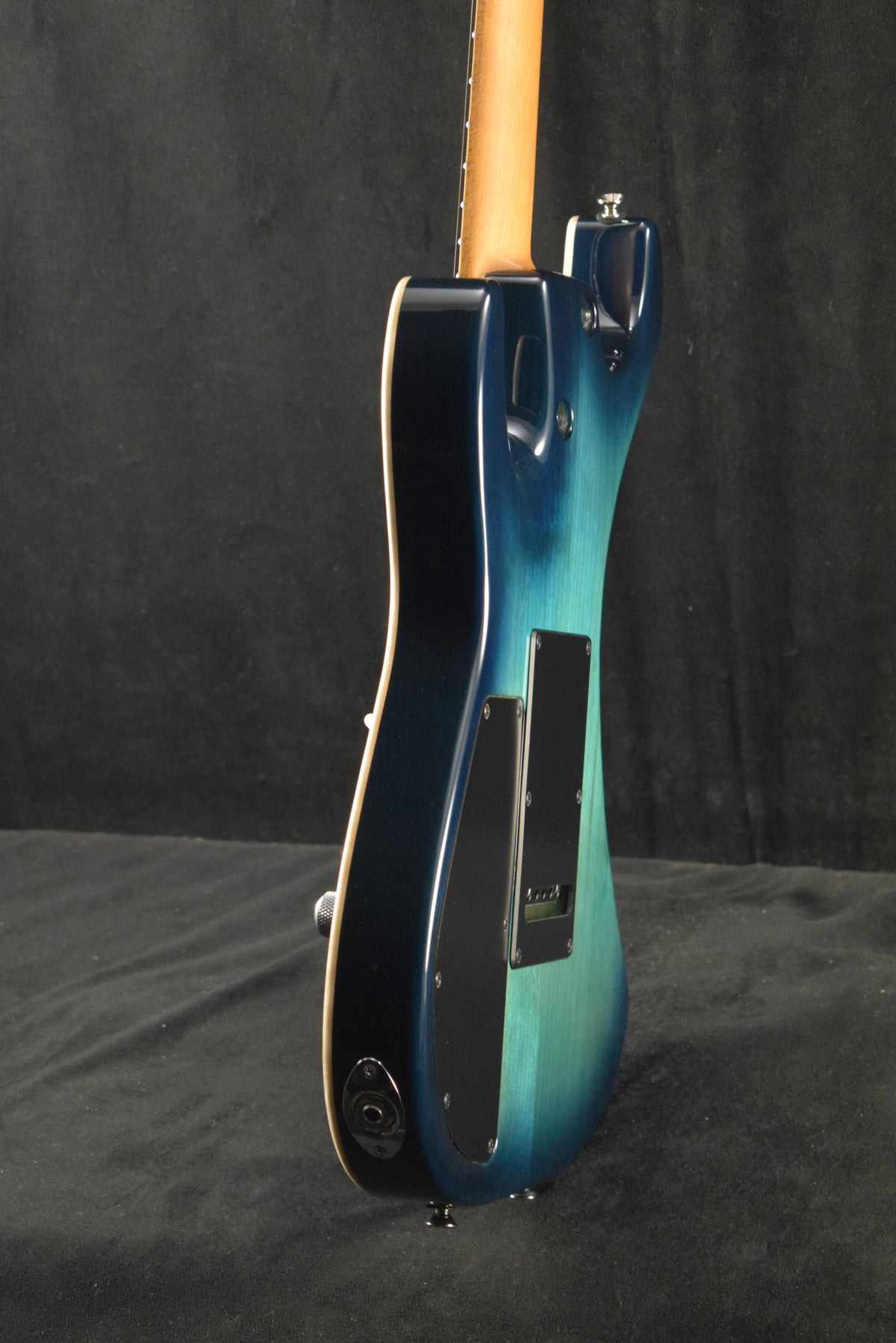 Tom Anderson Drop Top Natural Bora to Arctic Blue Burst with Binding