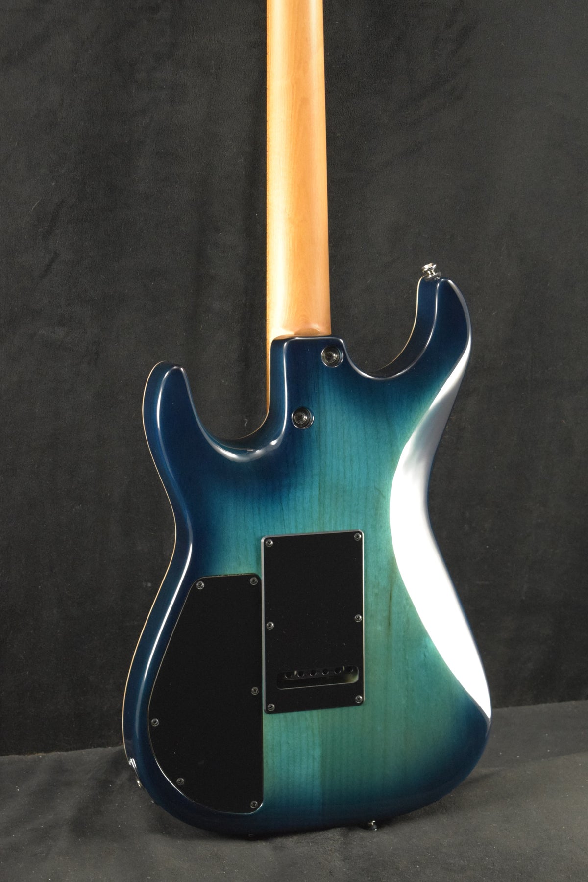 Tom Anderson Drop Top Natural Bora to Arctic Blue Burst with Binding