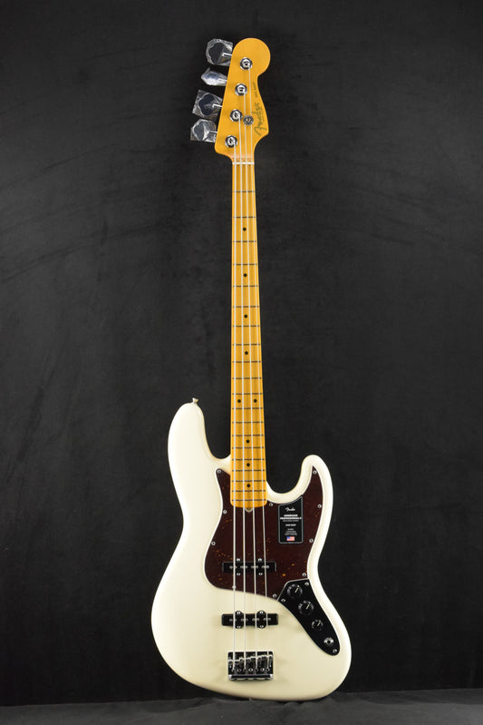 Fender American Professional II Jazz Bass Olympic White Maple Fingerboard