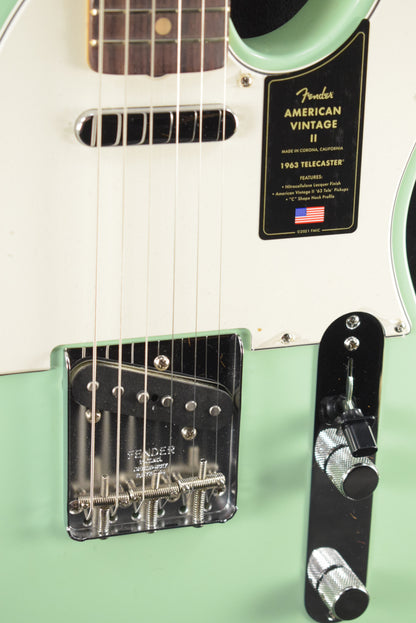 Fender American Vintage II 1963 Telecaster Surf Green Rosewood Fingerboard