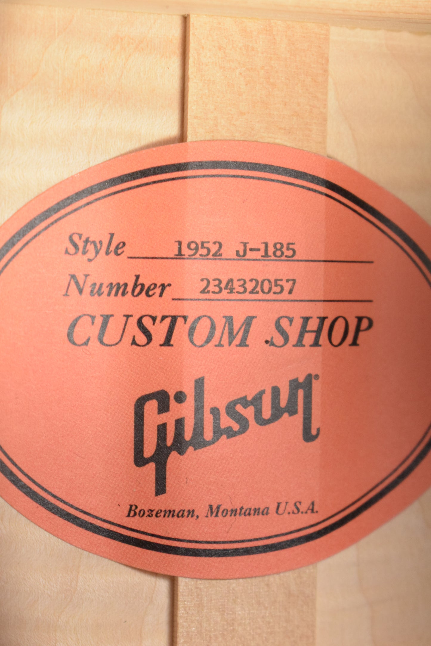 Gibson Custom Shop 1952 J-185 Vintage Sunburst