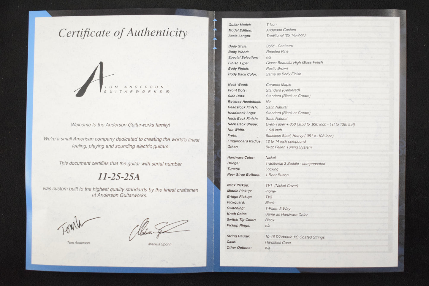 Tom Anderson Top T Icon Rustic Brown