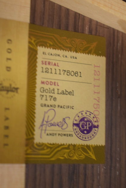 Taylor Gold Label 717e Natural