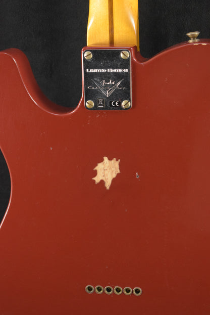 Fender Custom Shop Ltd Ed Reverse '50s Telecaster Relic - Aged Cimarron Red