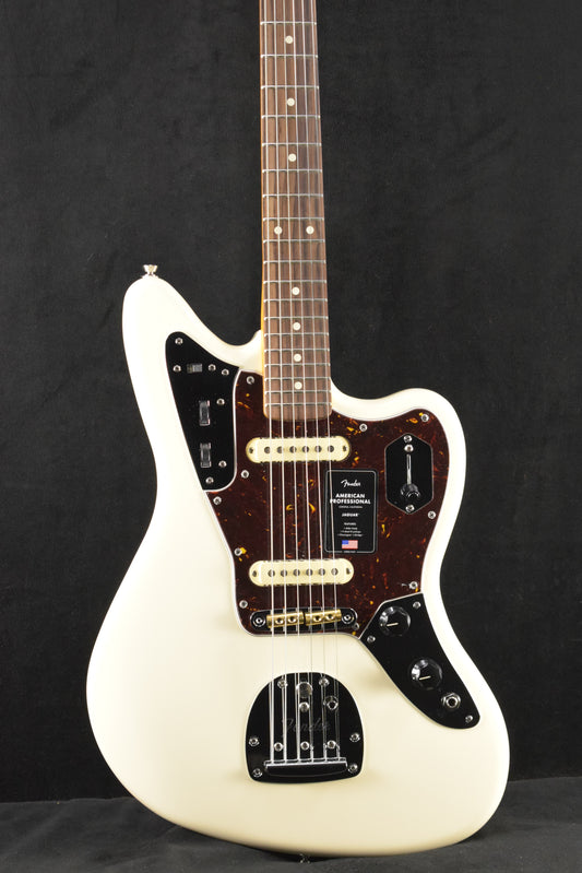 Fender American Professional Jaguar Olympic White Rosewood Fingerboard