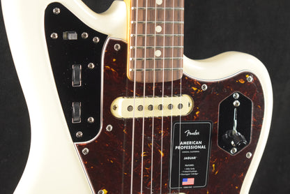Fender American Professional Jaguar Olympic White Rosewood Fingerboard