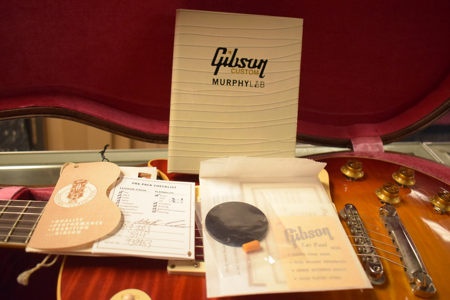 Gibson Murphy Lab 1959 Les Paul Standard Sunrise Tea Burst Ultra Light Aged Fuller's Exclusive