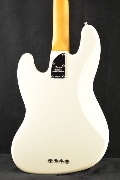 Fender American Professional Jazz Bass Olympic White Maple Fingerboard