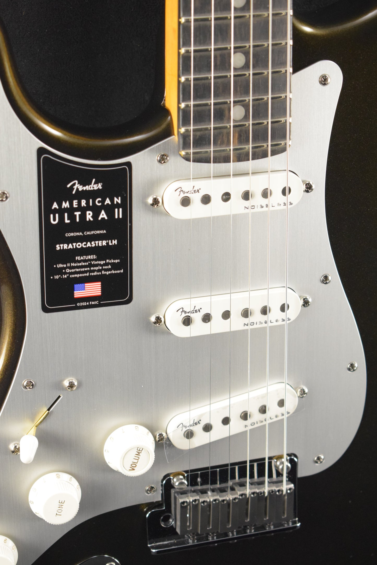 Fender American Ultra II Stratocaster Left-Hand Texas Tea Ebony Fingerboard