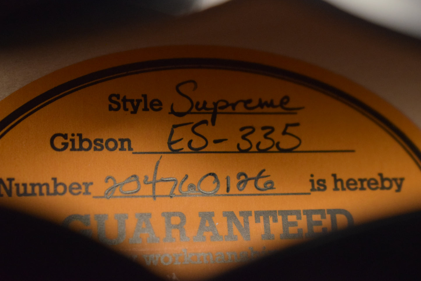 Gibson ES Supreme Ebony