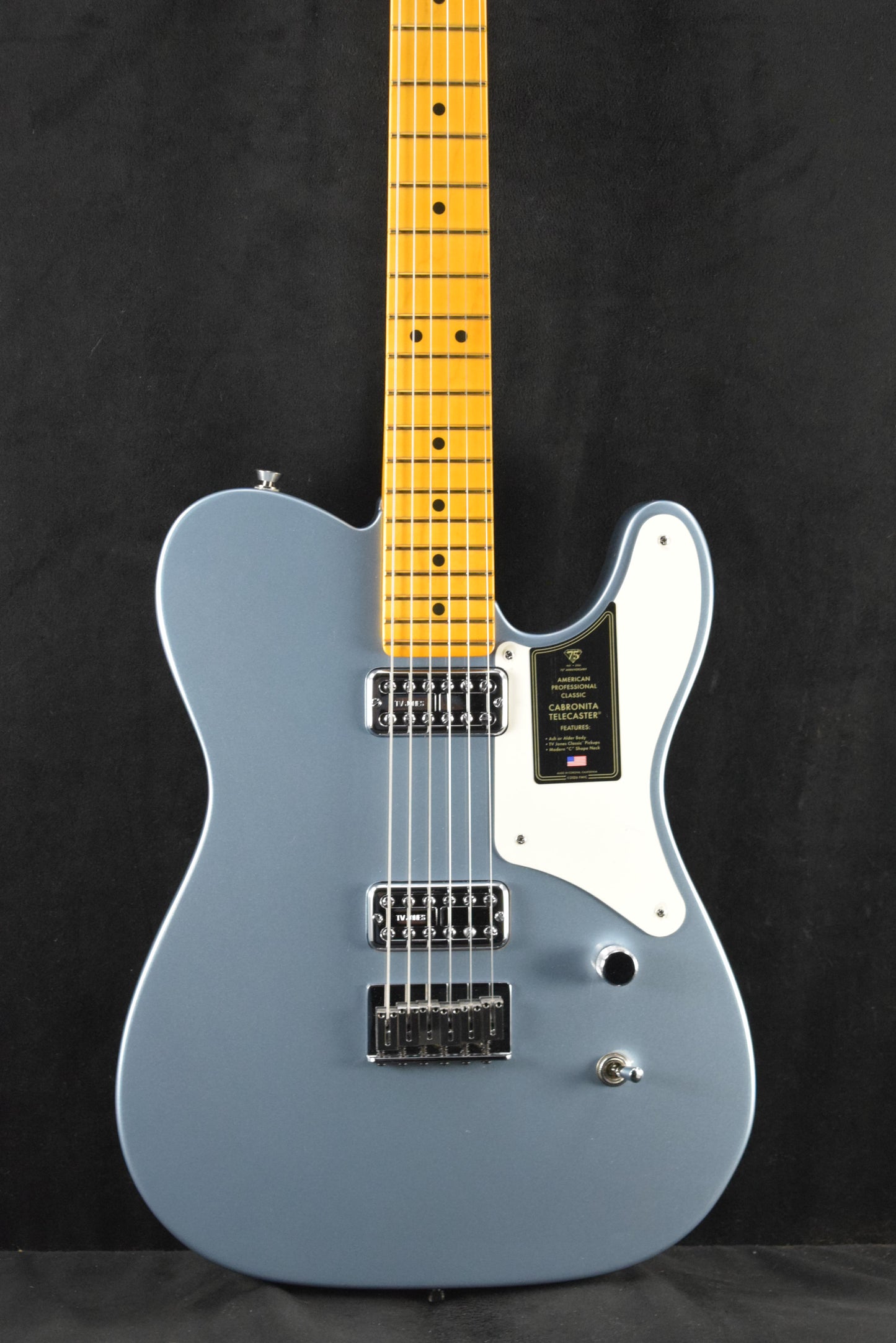 Fender 75th Anniversary American Professional Classic Cabronita Telecaster Ice Blue Metallic Maple Fingerboard