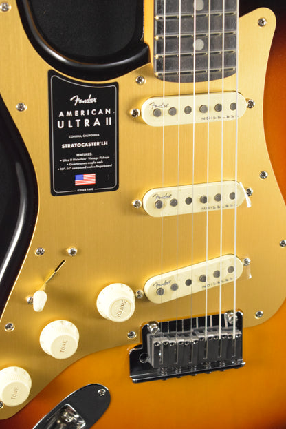 Fender American Ultra II Stratocaster Left-Hand Ultraburst Ebony Fingerboard
