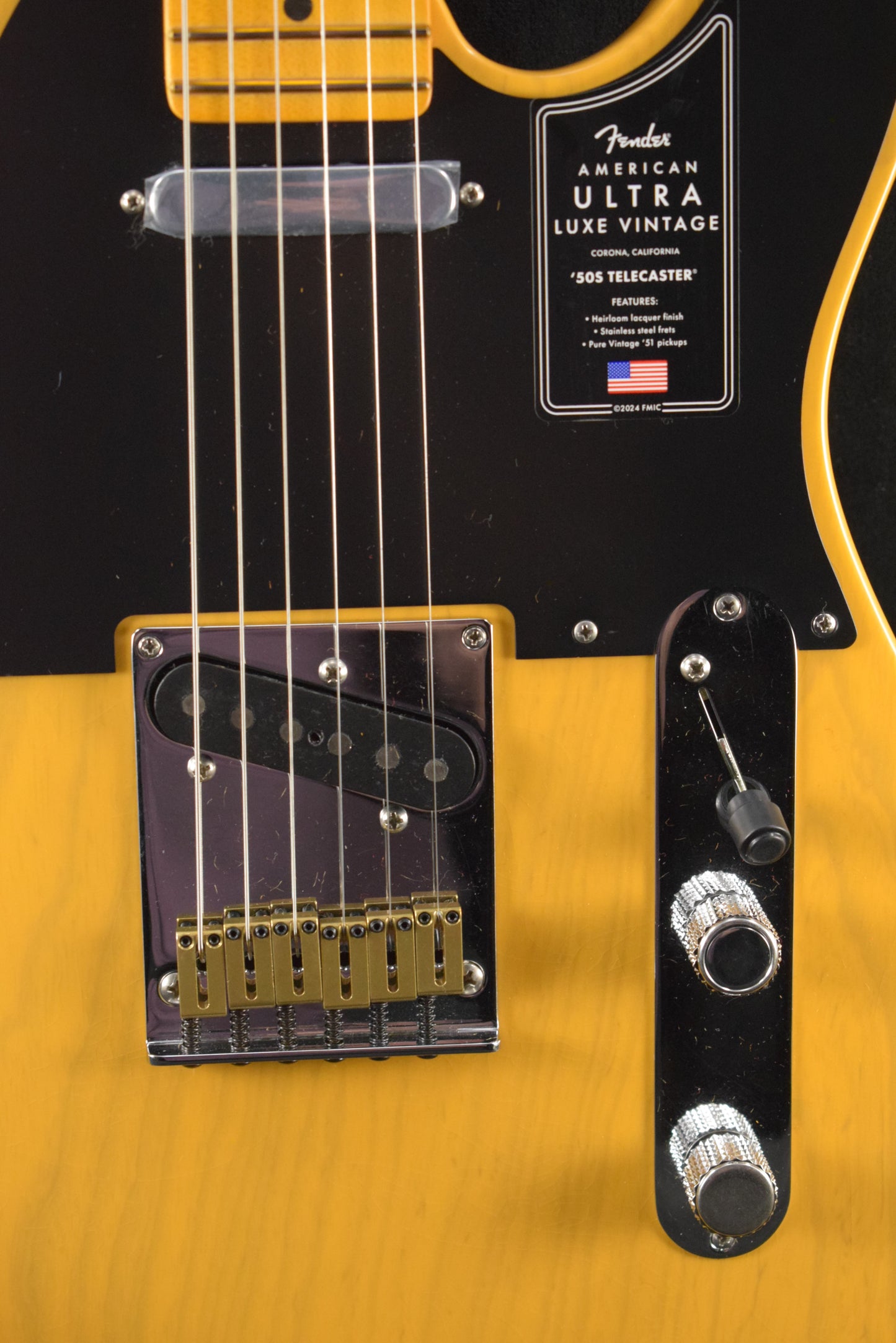 Fender American Ultra Luxe Vintage '50s Telecaster Butterscotch Blonde Maple Fingerboard