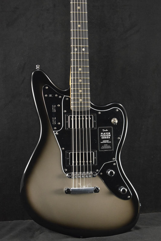 Fender Limited Edition Player Fusion Jaguar Baritone Silverburst Ebony Fingerboard